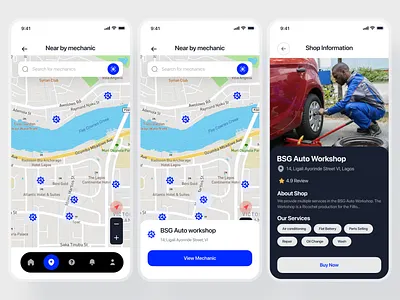 Auto Shop App app mechanic shop