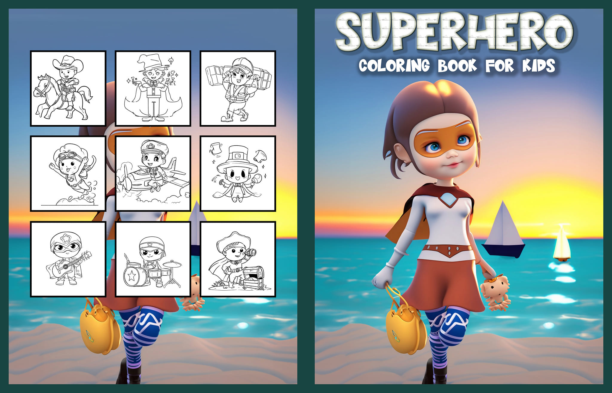 Amazing Coloring Book For Clildren animations baby coloring book best coloring book branding cartoon caracter design cartoon design children coloring book children design color book coloring book coloring books graphic design graphic designs illustrations superhero design