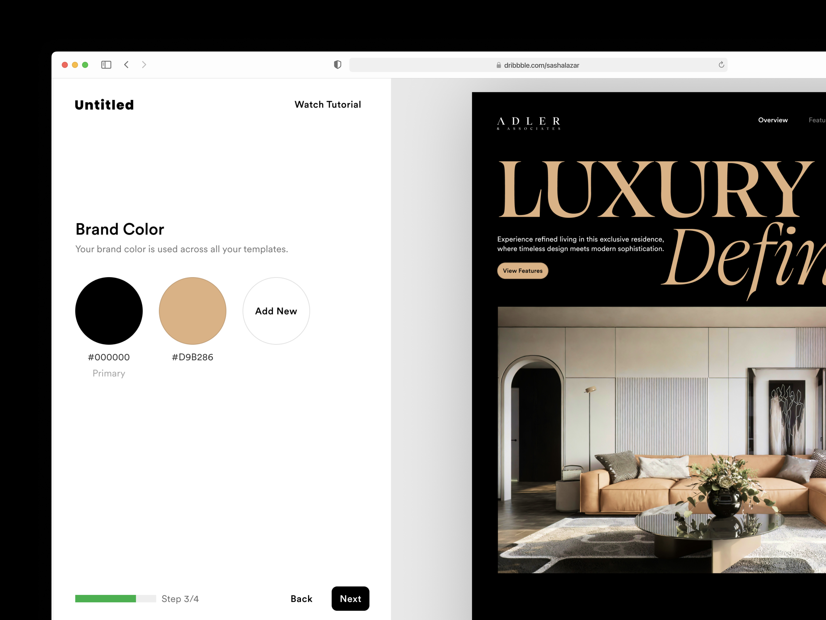 Brand Kit UI (Add color) brand kit brand settings brand ui interaction product design prototype ui web app