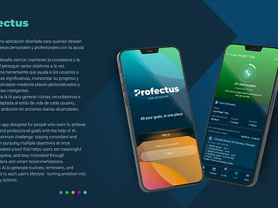 Profectus App app mobile uxui design