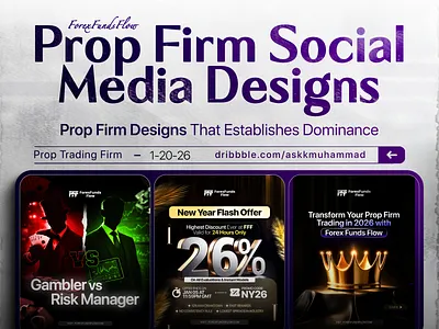 Social Media Posts for Prop Firm - Proprietary Trading Firm banner photoshop firm graphic design instagram post post design poster design posts prop prop firm prop firm design prop firm post prop firm poster proprietary firm proprietary trading firm social media post