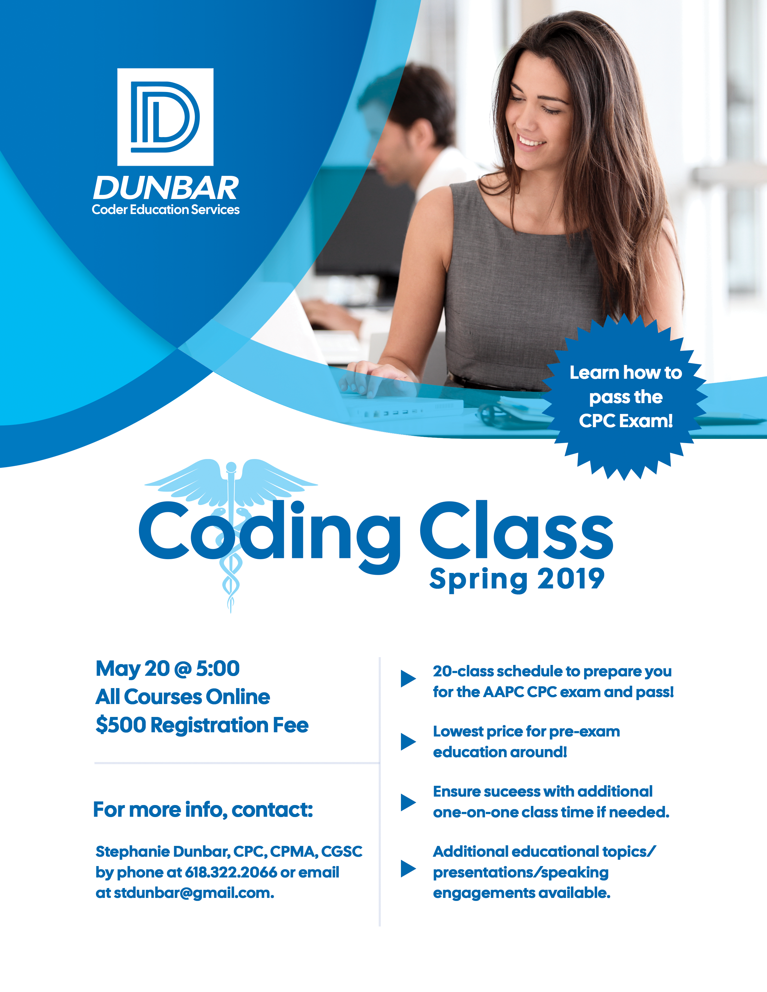 Dunbar Coding Flier design flier graphic design marketing print