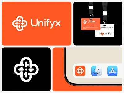 Unifyx Logo Branding Design abstract logo app icon brand identity branding connection logo creative logo design futuristic logo innovative logo logo minimalist logo modern logo network logo software logo startup logo symbol logo teamwork logo u lettermark unity logo visual identity