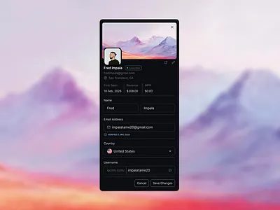 User Profile | DailyUI | Day06