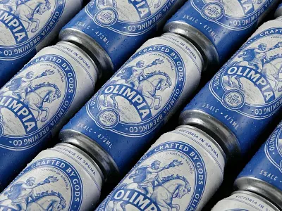 OLIMPIA Lager Beer x Vieja Firma by TUERCA Studio 3d brand brand strategy branding creative labeling logo packaging