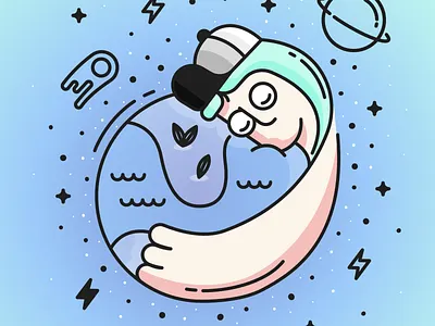 The World design graphic design illustration
