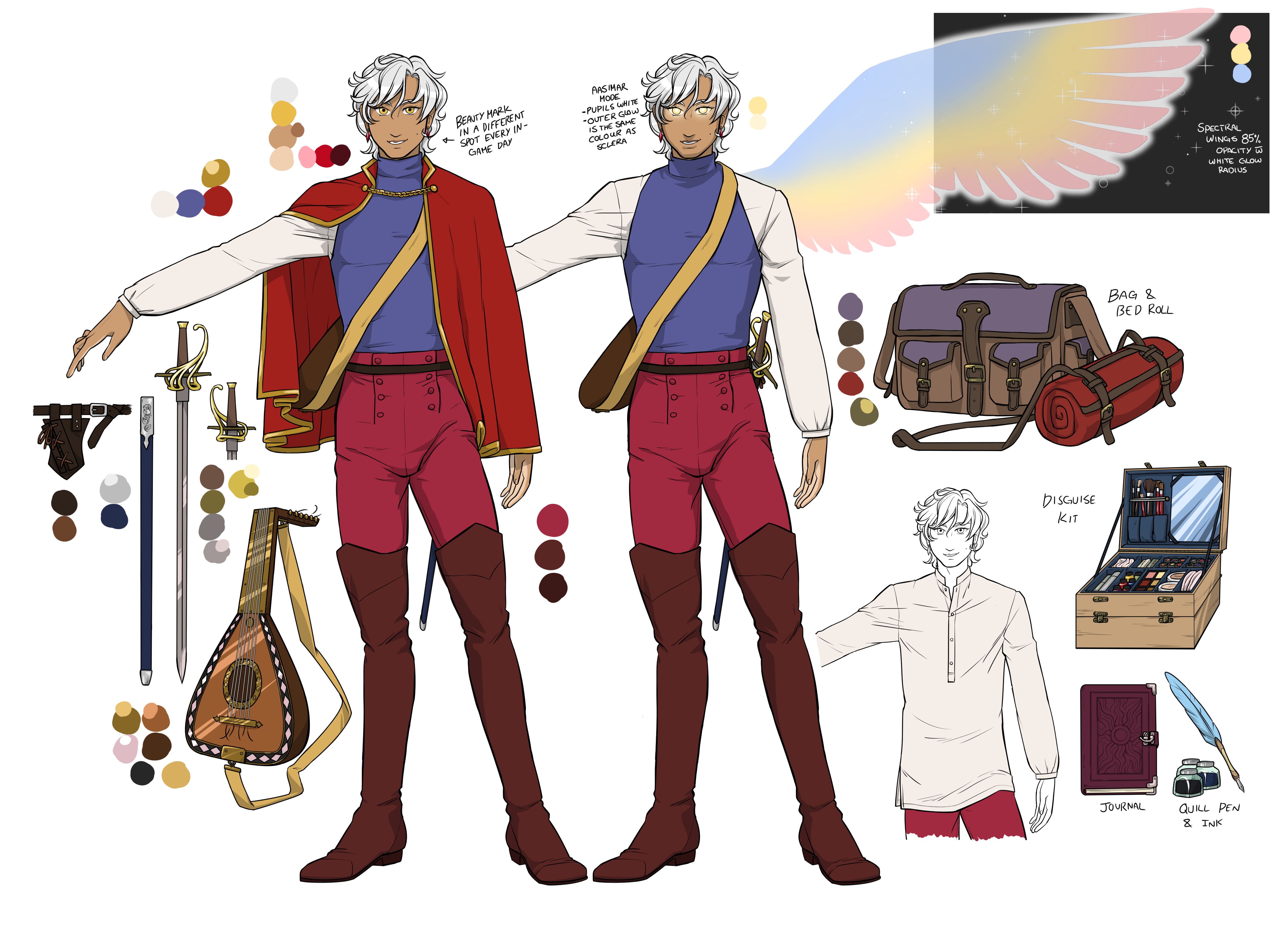 Fantasy Character Reference Sheets character character design clothing design comics dd digital horror illustration storytelling