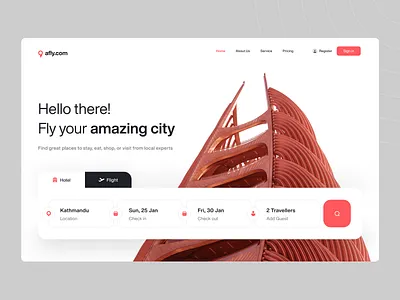Landing Page - Travel Website book a cab booking wesite filight booking flight hotel hotel booking landing page landing page design landing ui travel app travel landing page travel website web design website website design website designer