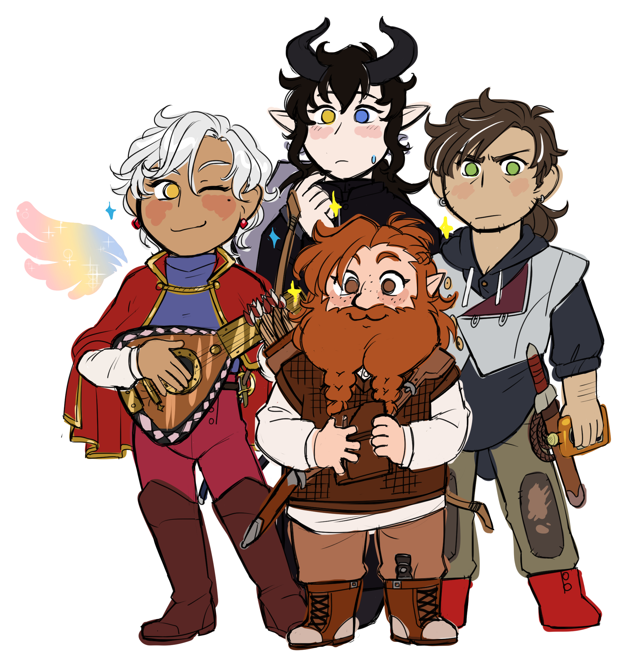 Loose, Simplified Style Characters cartoon character digital flat colours fun illustration silly simple sketch