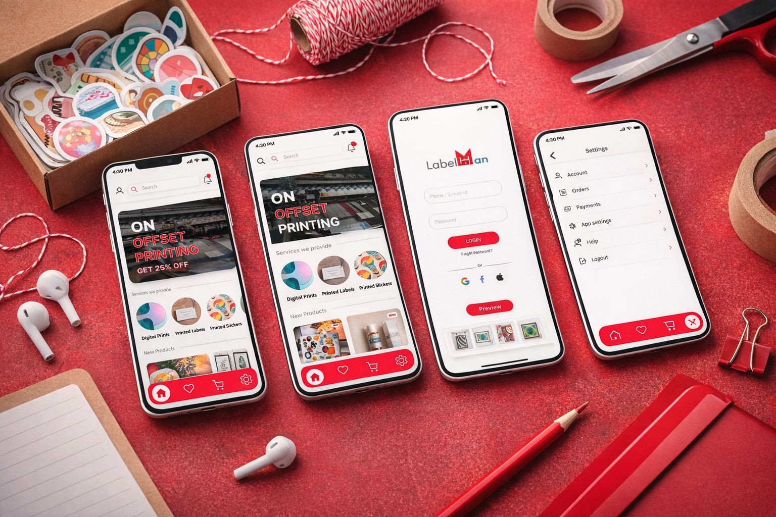 UI of Mobile app design for Printing Company 3d app app design branding design graphic design illustration logo mobile app ui motion graphics prototyping ui ui ux uiux user experience user flow user interface ux vector wireframe