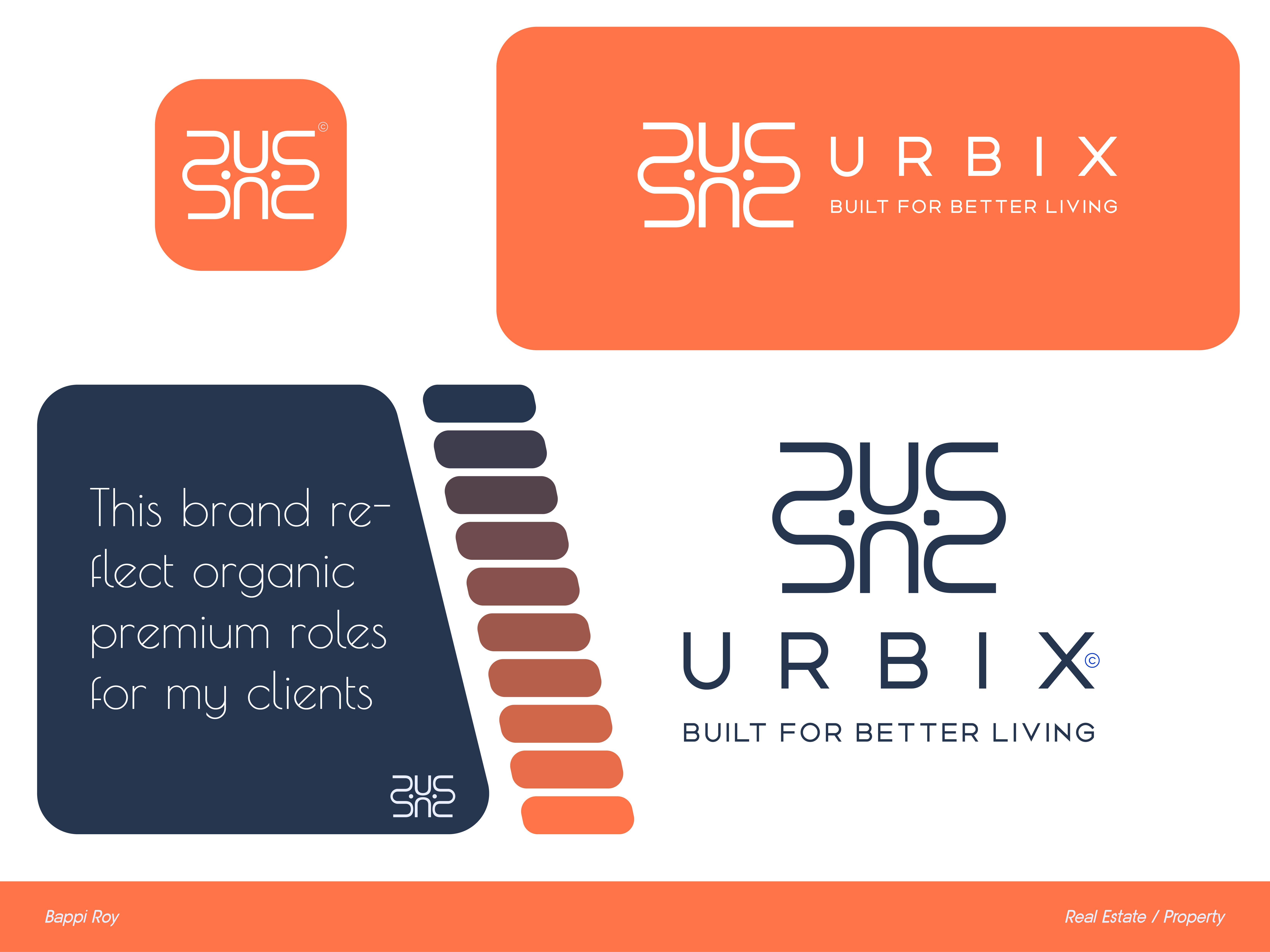 URBIX — Real Estate Brand Identity Presentation brand design brand identity branding branding presentation corporate identity design design system dribbble presentation graphic design illustration logo logo design minimal modern modern branding property brand real estate branding vector visual system