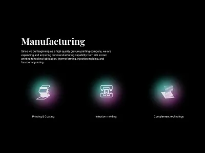 Manufacturing Overview brand identity branding creative design design graphic design ui ux