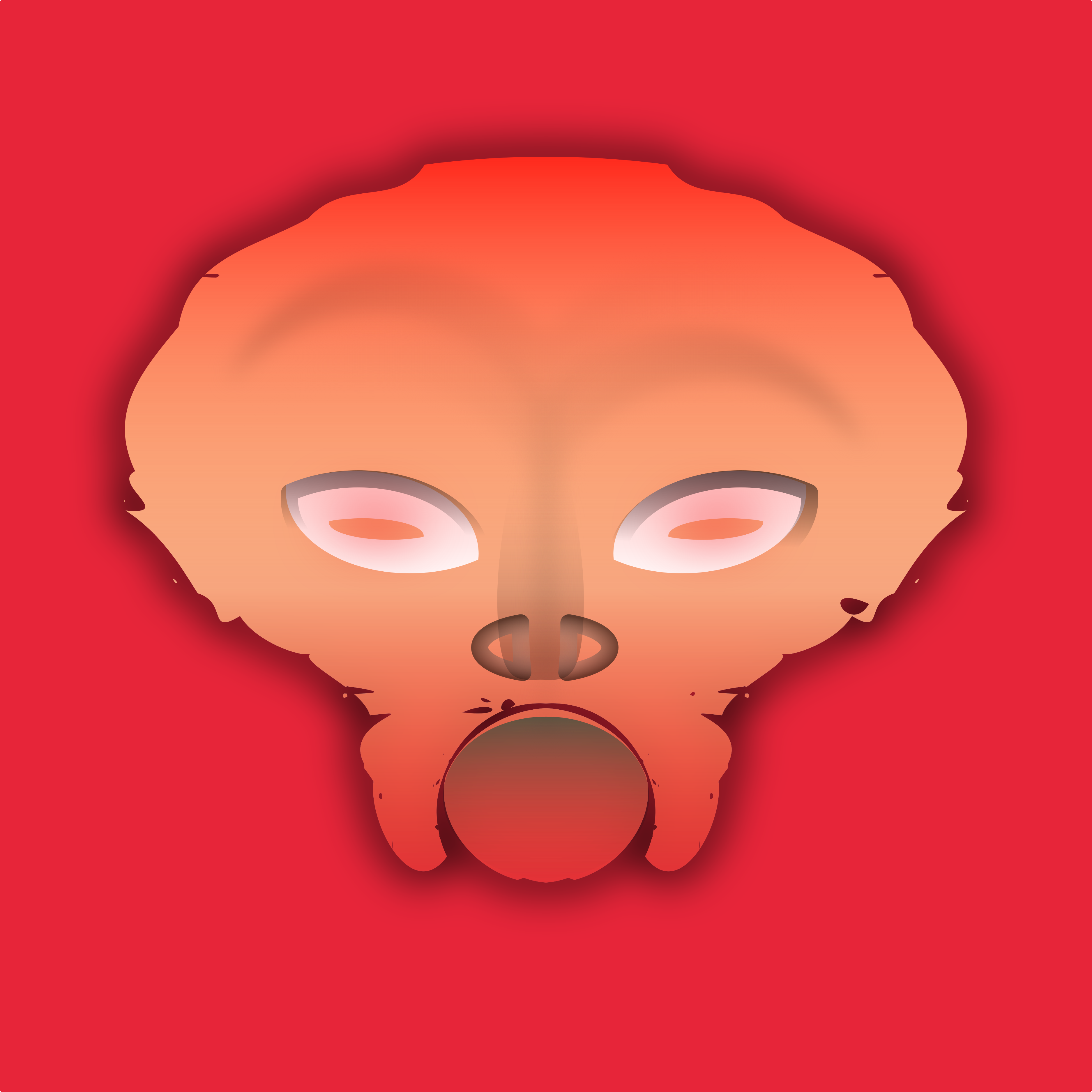 core doodle experiment face illustration shunte88 sketch symmetry vector