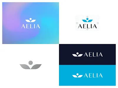Aelia Logo aelia branding cream logo mark mineral skin care sunscreen symbol
