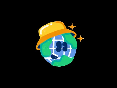 TripBFF Unused Concept branding character design earth graphic design illustration logo mascot minimal star travel world
