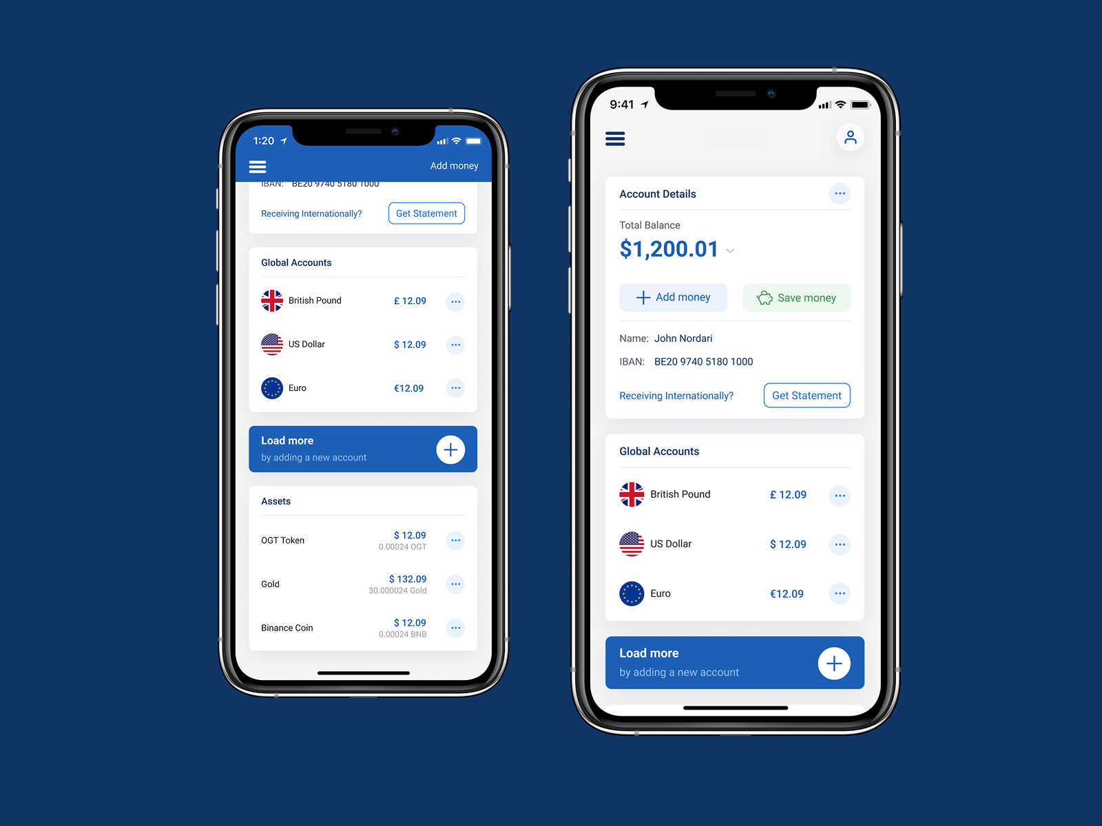 Online Banking app UI - iOS app bank graphic design ios online bank payment product ui ui ux