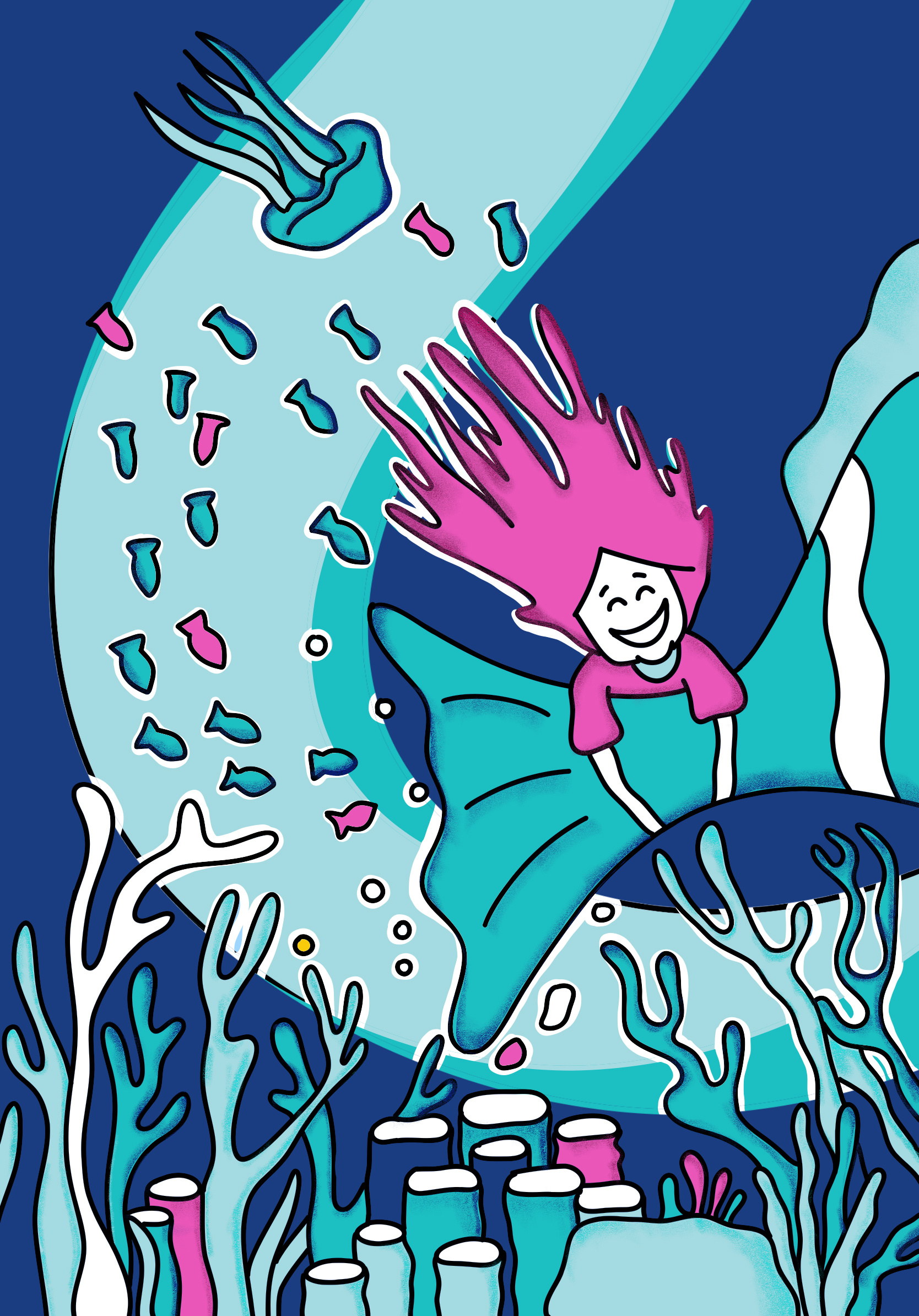 Sea adventure adventure art character drawing graphic design illustration playful sea solid vector