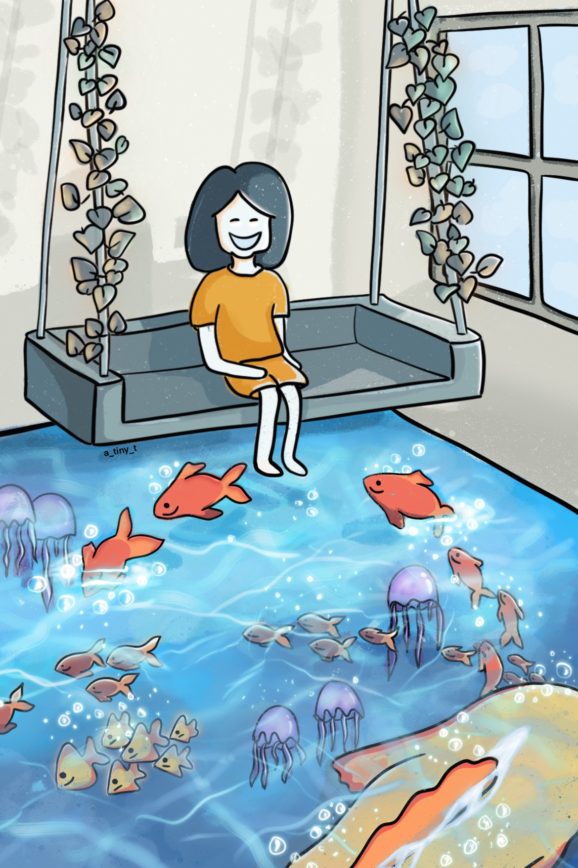 In an imaginary world art character deisgn drawing graphic design illustration imaginary playful solid vector