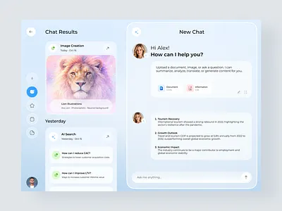 AI Chatbot Interface – Smart Assistant UI/UX ai ai assistant chat ui chatbot conversational ui dashboard design figma minimal ui mobile app design product design saas design ui design ux design web app design
