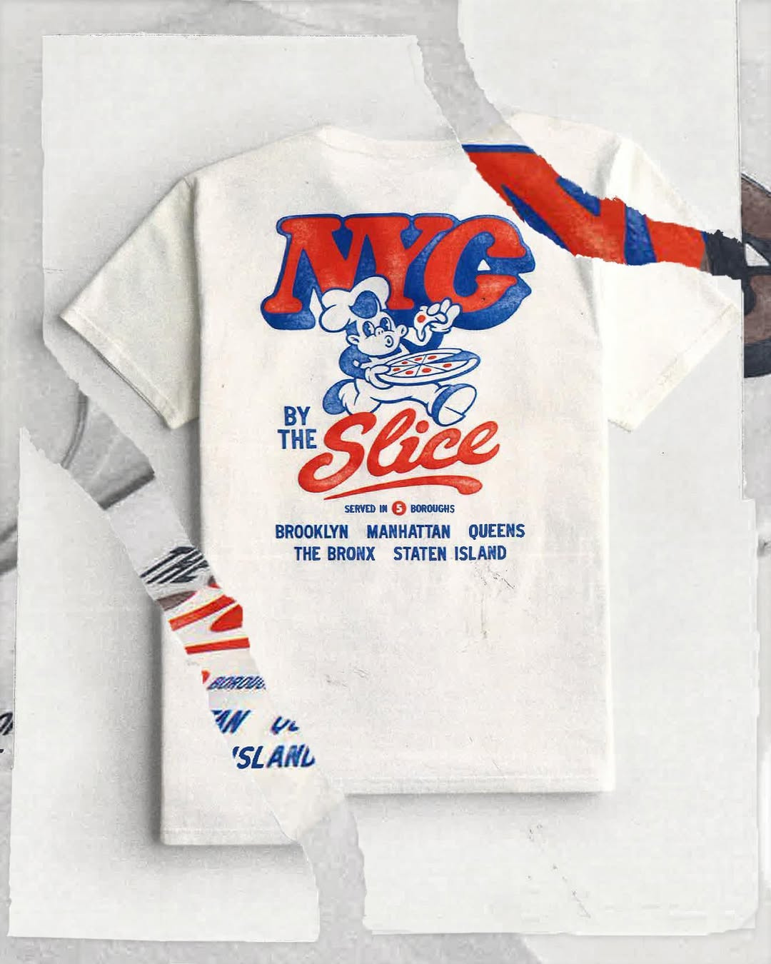 Multi-media Retail Ad advertisement clothing collage concept edit marketing multi media multimedia paper scanner t shirt