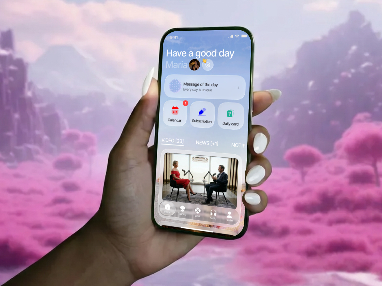 Wellness App – Mobile Application For Smart Women health app meditation app mindfulness mobile app self care tarot app ui design ux design wellness app women app