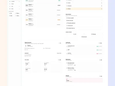 Clinic Dashboard clinic dashboard dashboard ui design ui ui design web design web development