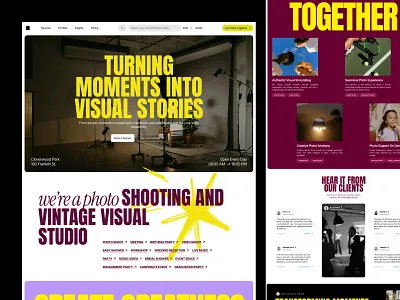 Creative Photo Studio agency branding creative design digital elementor framer landing marketing media page photography social studio theme ui webflow website wordpress