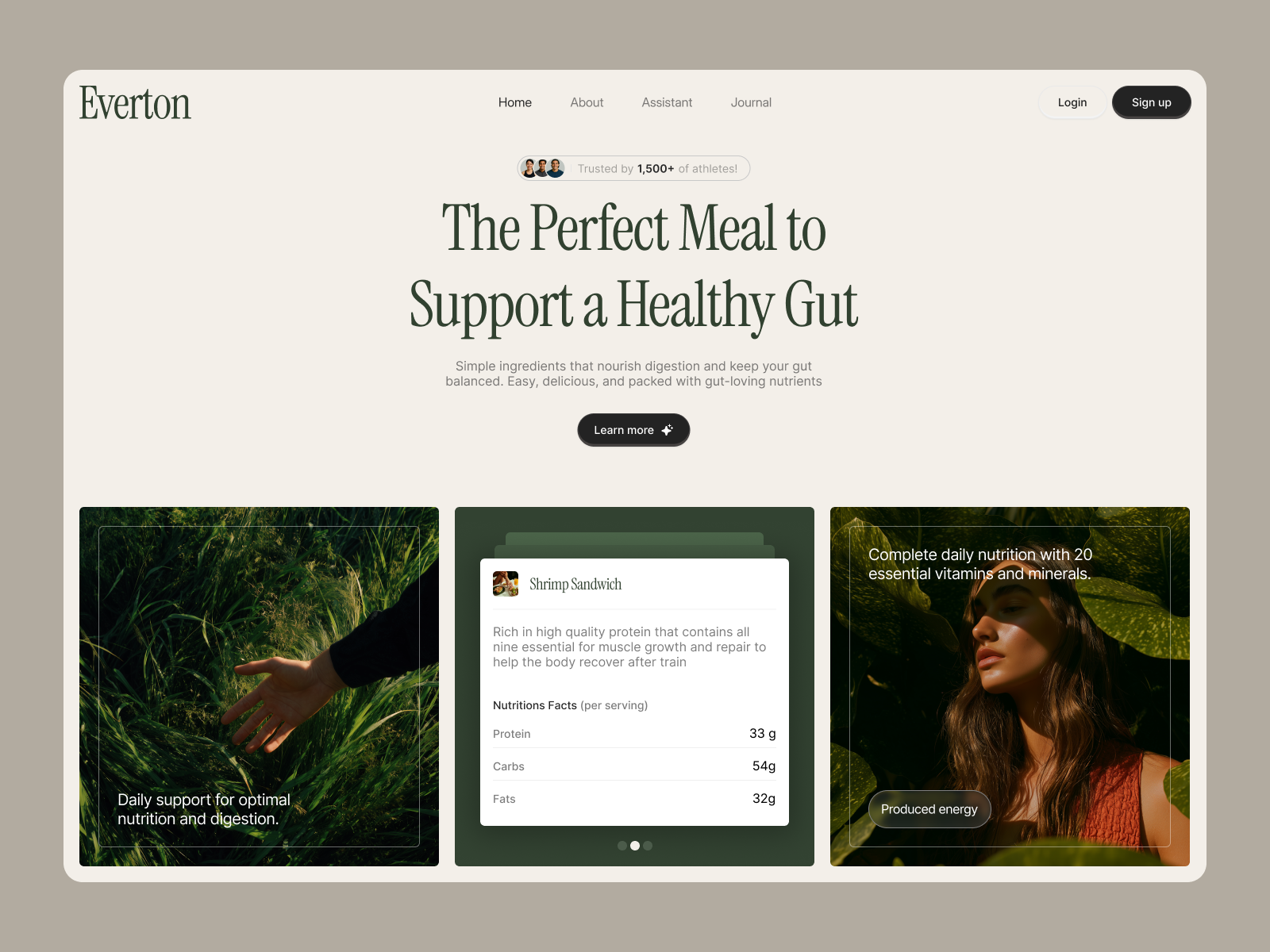Example of Landing Page UI Design & Development