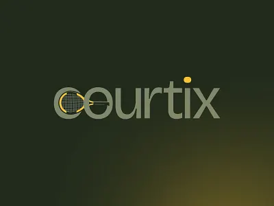 Courtix - Tennis Logo branding logo design logos padel logo padel logo design sports sports logo tennis tennis logo wordmark logo