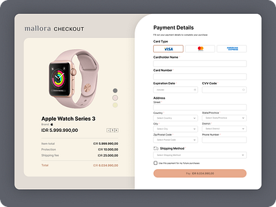 DailyUI #002 - Credit Card Checkout Page checkout credit card checkhout daily ui e commerce sign in sign up ui ui design website