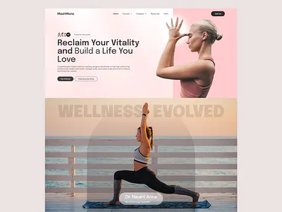 Wellness and beauty trainer website design fitness coach website minimal website website design wellness coach website wellness trainer website wellness website yoga coach website