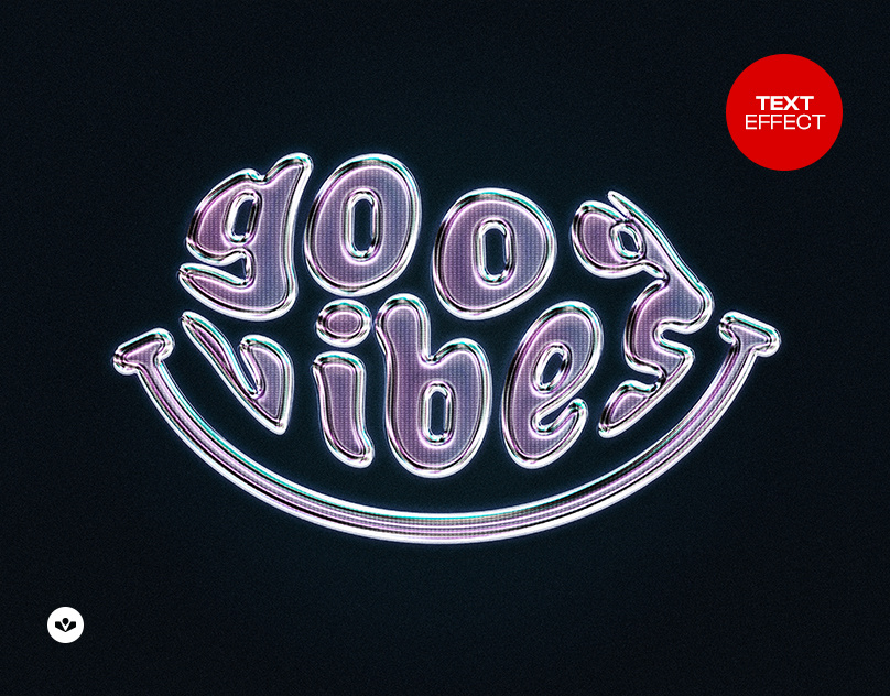 Cyber Chrome Text Effect chrome cyber design effect graphic design metal photoshop solasome typography