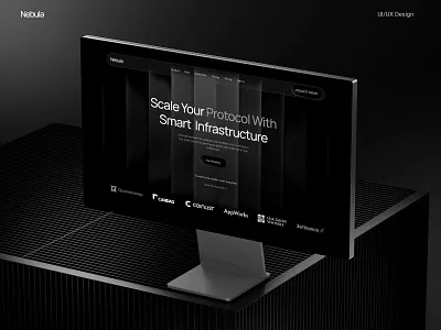 Nebula — Futuristic UI/UX Landing Page ai website blockchain ui crypto landing page hero section home page design interfac design landing page product design saas website ui design ux design web3 design website design
