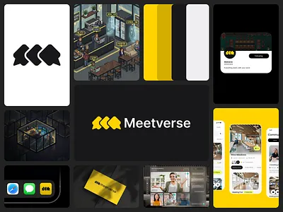 Meetverse – Branding, Logo Design & Identity brand branding design graphic design logo logo design visual identity