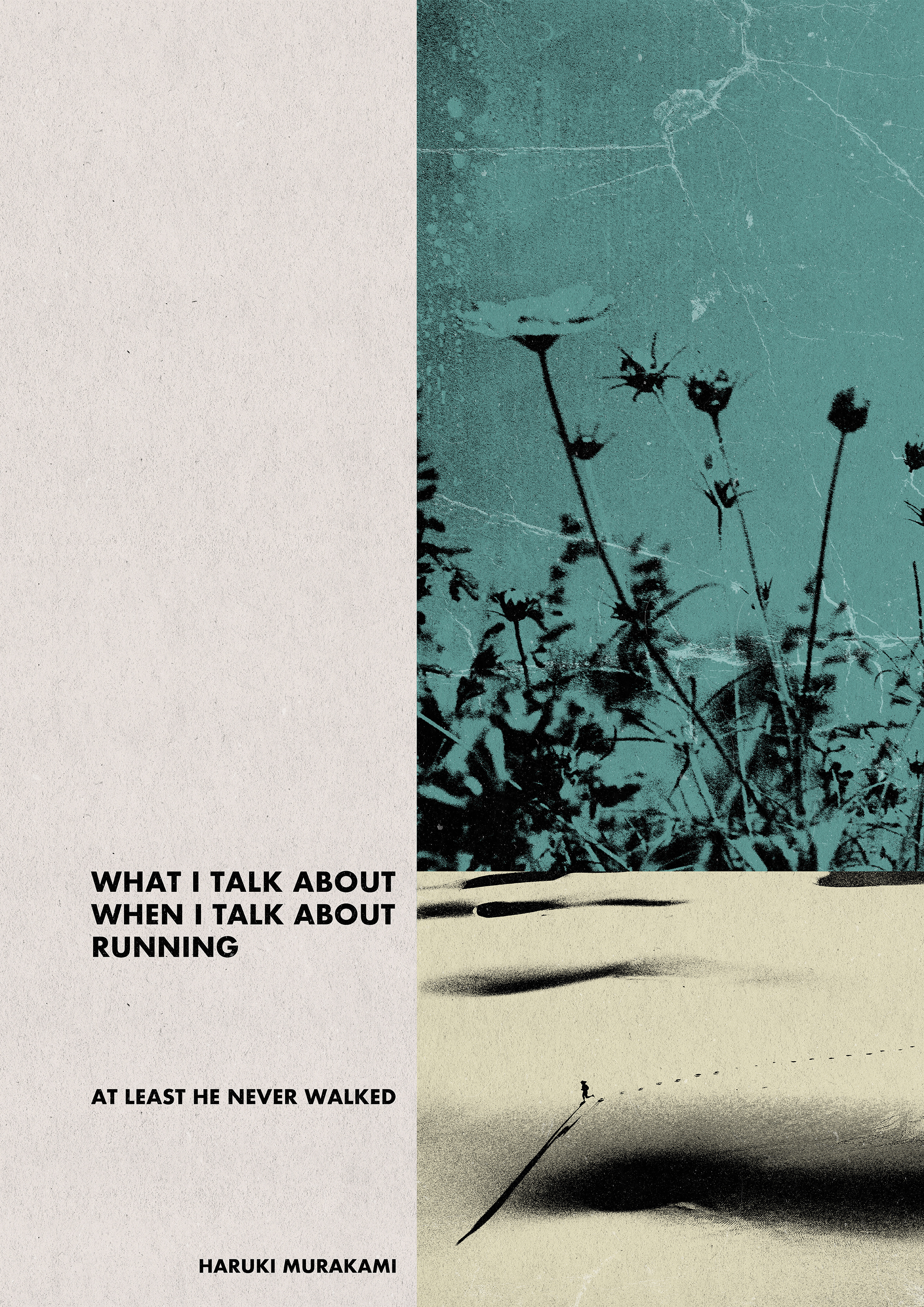 What I Talk About When I Talk About Running album cover book cover collage cover design design digital art graphic design illustration poster poster design 그래픽디자인 꼴라주 꼴라쥬 콜라주 콜라쥬