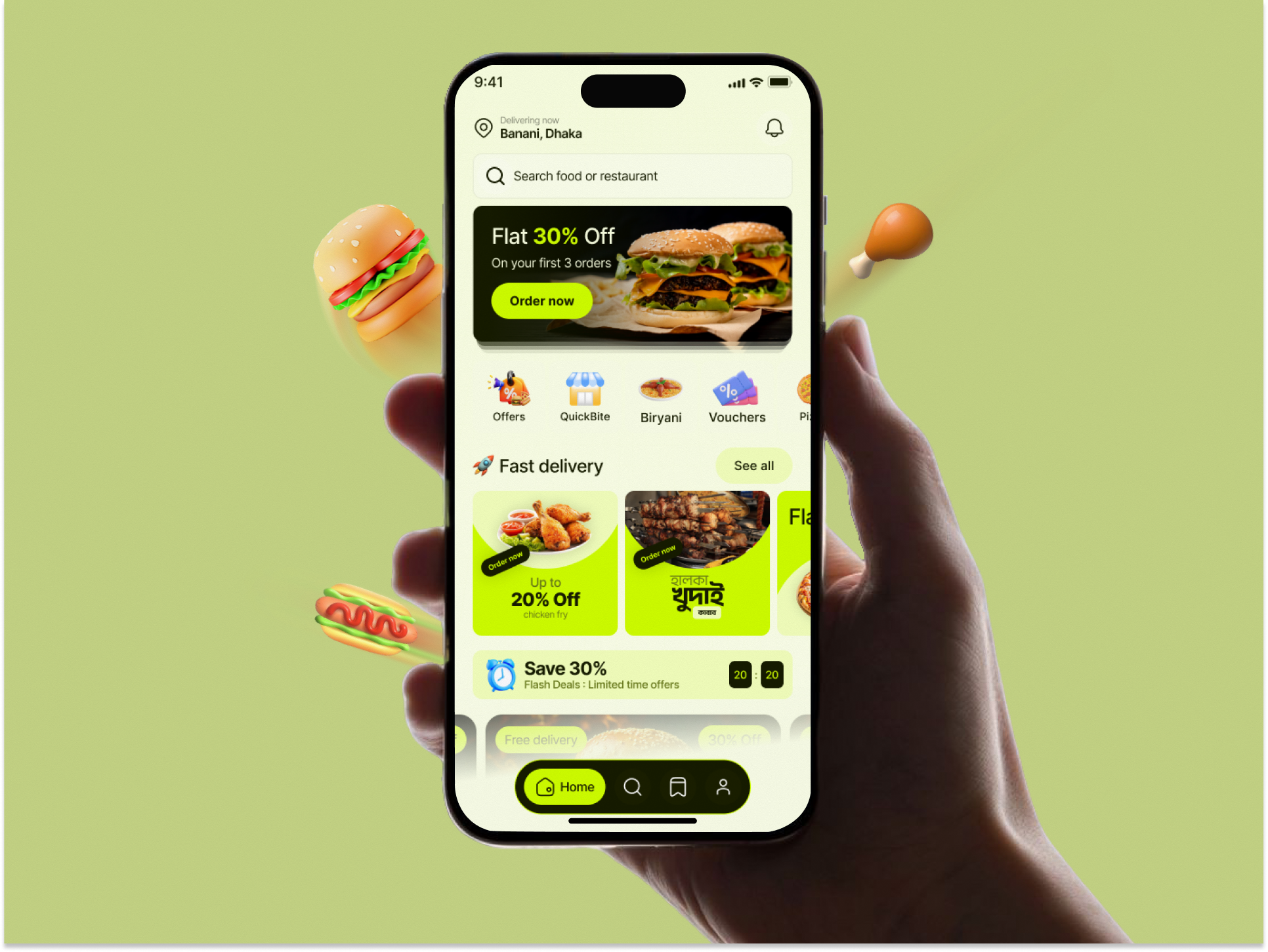 Food Delivery App app ui app ux clean ui delivery app design inspiration food food delivery app ios app design minimal design mobile app modern ui product design restaurant restaurant app ui ui design user friendly design ux design