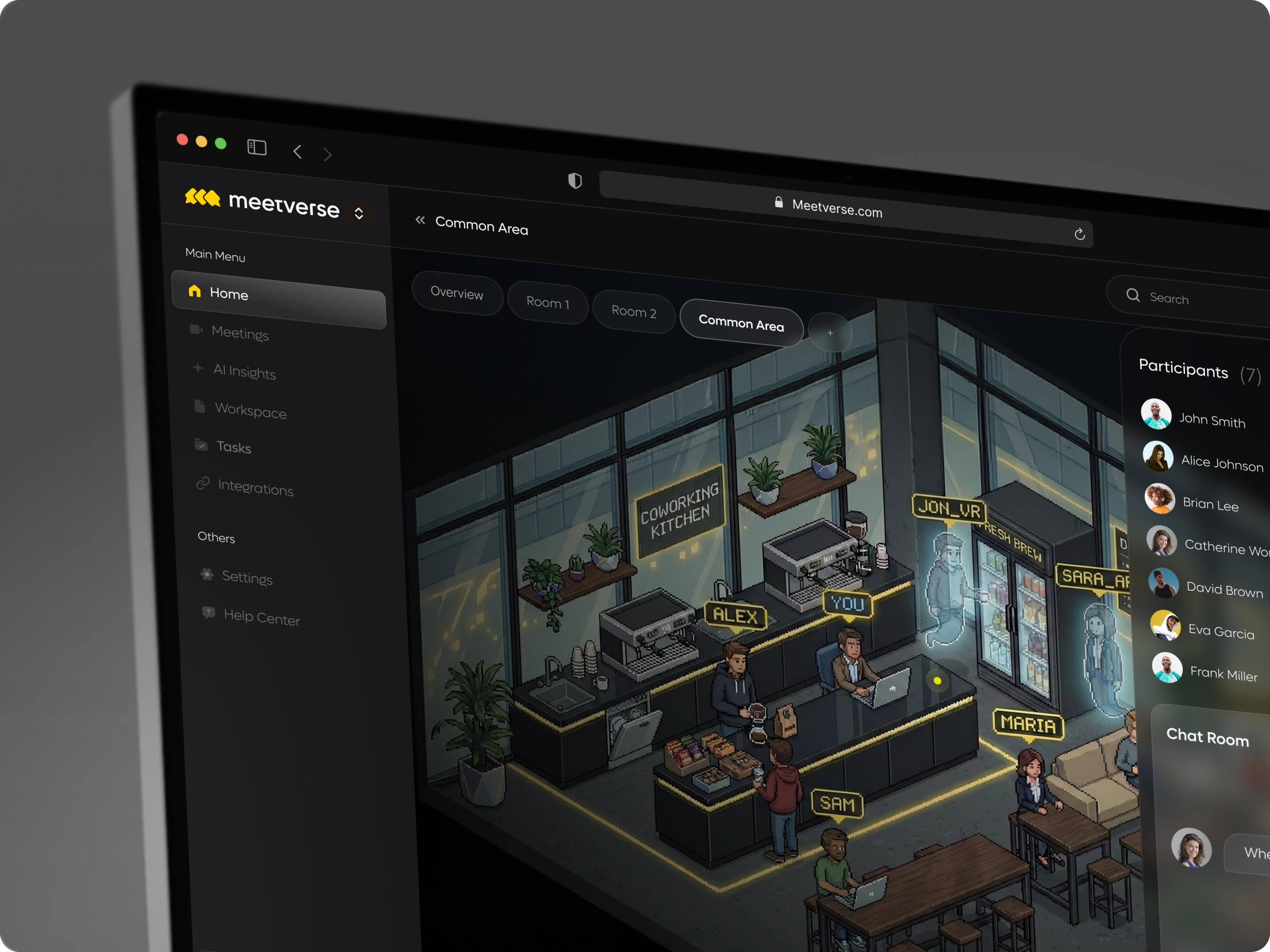 Meetverse – Web App UI UX Design SaaS ai case study meetings saas ui ux