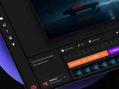 UI-kit for AI-platforms agent ai app dashboard design desktop fplatform generation mob motion graphics prompt software template ui video web