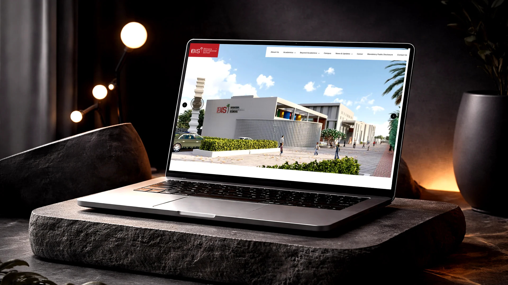 BIS School Website Design – Complete UI/UX Project animation branding figma graphic design school website ui ui ux designing website designing