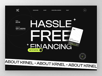 KRNEL - Payment Management Web Design banking credit card debit card finance fintech funds insurance money money management payment gateway transfer payment uiux website
