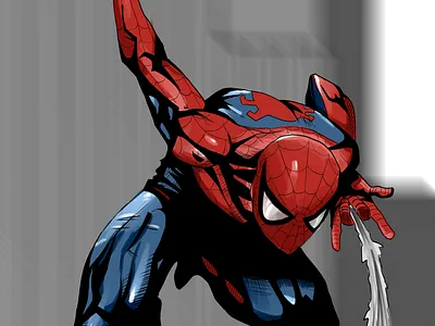 Digital drawing Spider-man digital drawing graphic design spider man