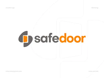 Safe Door Logo Design brand branding conceptual logo creative logo design door door logo identity letter s logo logo logo design logomark logos logotype mark s logo safe safedoor symbol vector