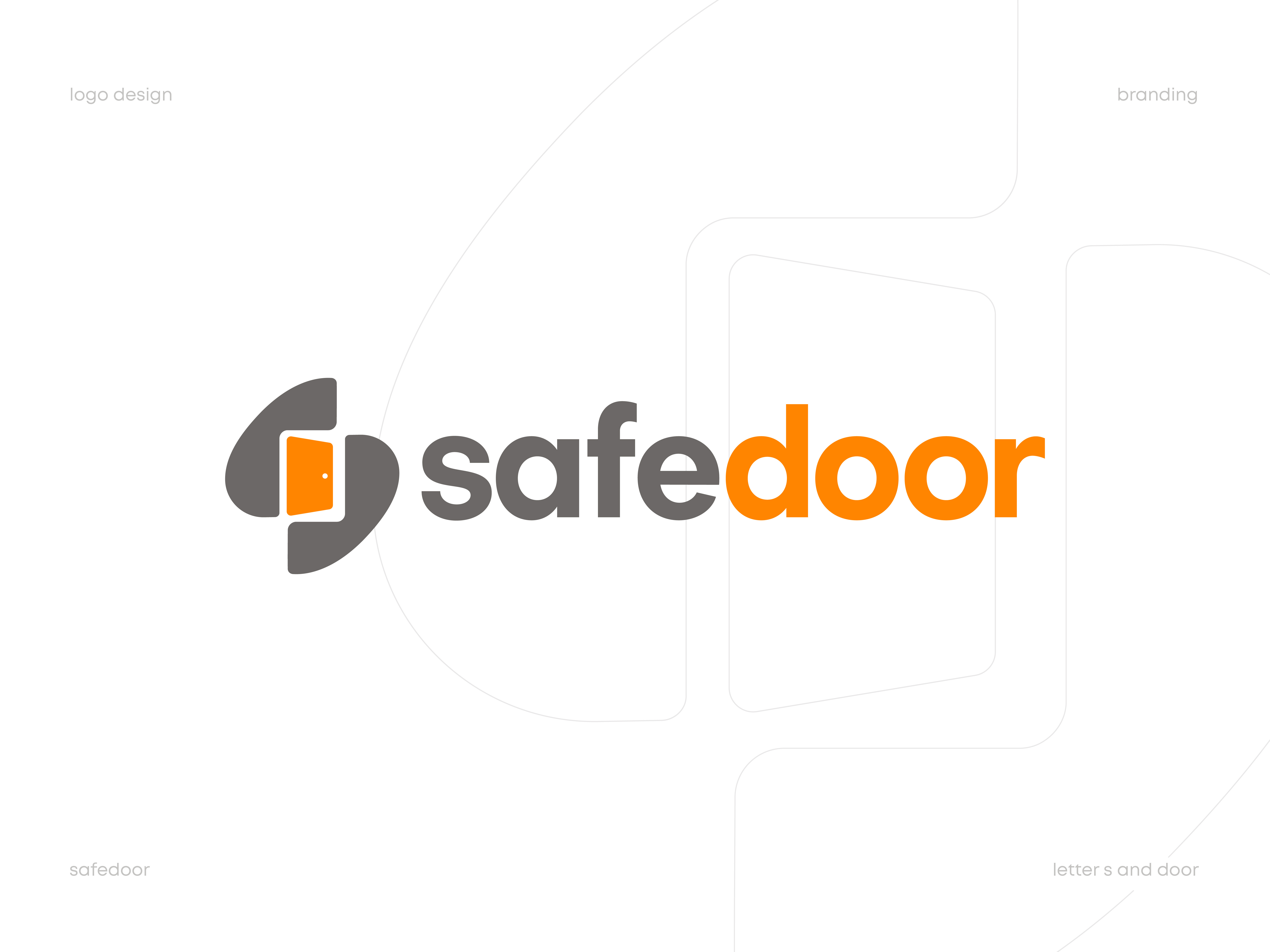 Safe Door Logo Design brand branding conceptual logo creative logo design door door logo identity letter s logo logo logo design logomark logos logotype mark safe safedoor symbol vector