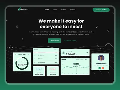 Luxury Investment Dashboard UI — Intelligent Wealth Growth darkui dashboarddesign datavisualization dribbble financedashboard financeui financialapp fintech fintechdesign investmentdashboard moderndesign productdesign saasui startupui uidesign uiux uxdesign wealthmanagement webdashboard webdesign