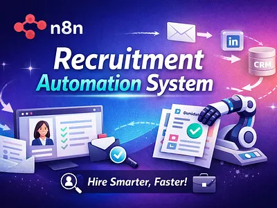 End-to-End Recruitment Automation Using n8n Custom Integrations n8n n8n automation n8n expert n8n integration