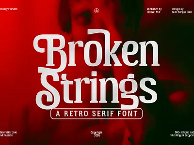 Broken Strings Retro Font beautiful font best seller font branding cricut font cursive font display font elegant font graphic design modern font retro font serif font ui vintage font wedding font