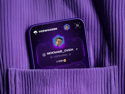 User Profile Screen – Mobile UI, Gamified System dark mode interface mobile mobile ui profile overview profile page purple ui ui design ui ux ui ux design user experience user interface user page user profile ux ux design web design web ui web ui design