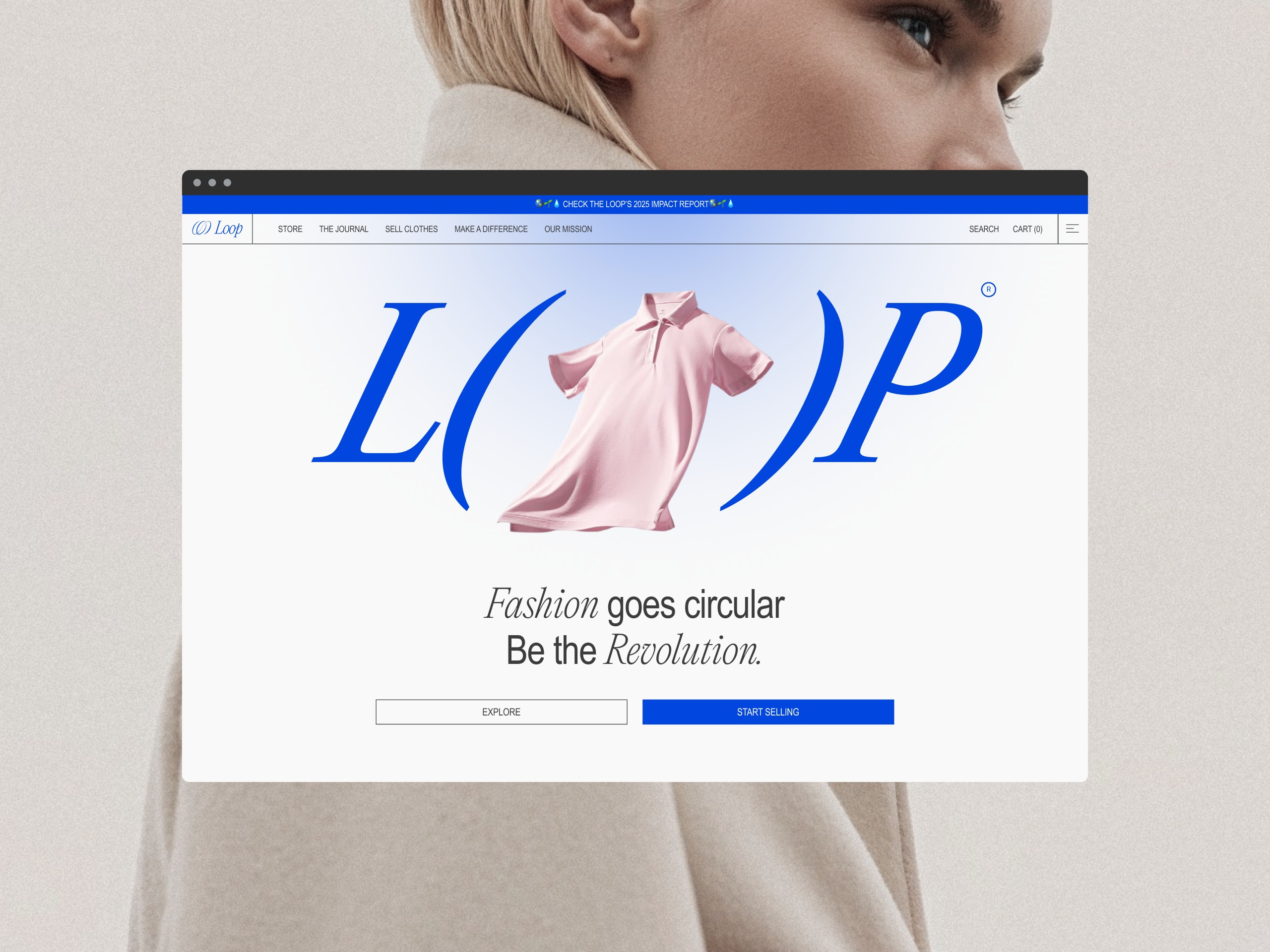 LOOP — Sustainable Fashion E-commerce, Branding & Web Design ecom ecommerce ecommerce design experience design fashion design online store sustainable design sustainable fashion ui design ui ux design web design