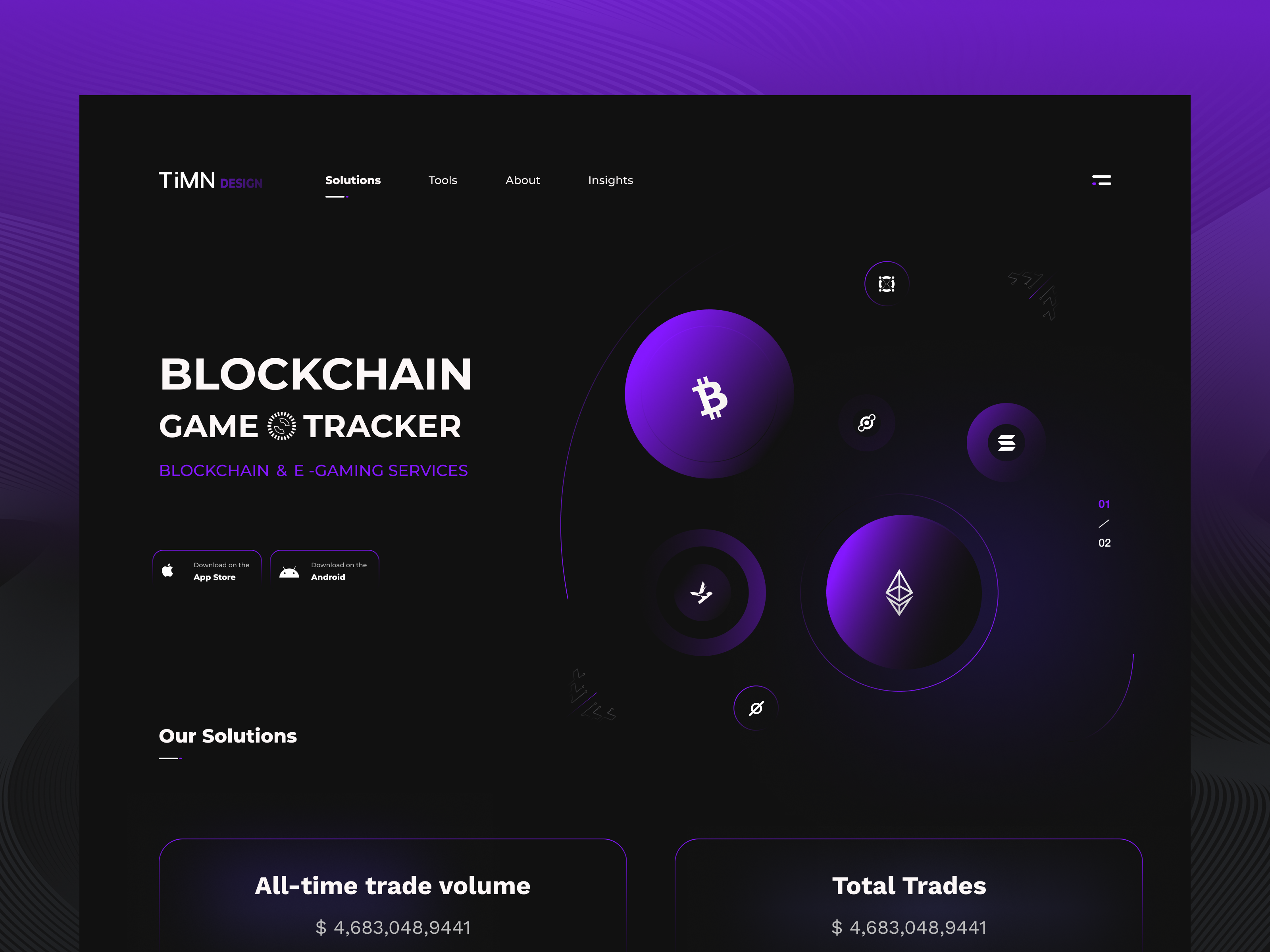 Example of Crypto Website