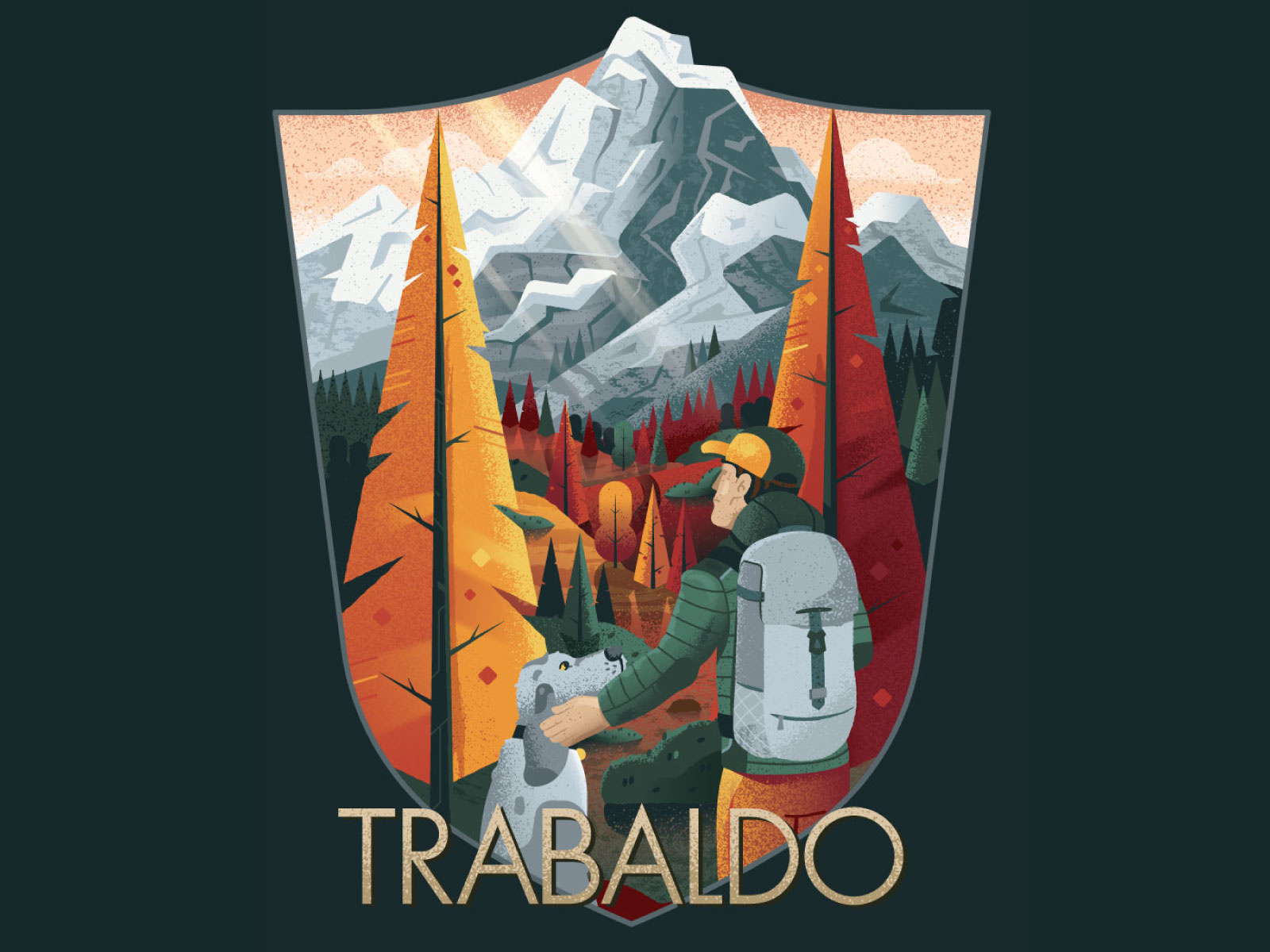 Example of Travel Or Outdoors T Shirt Print